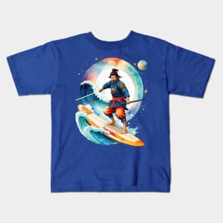 Samurai Surfer Kids T-Shirt